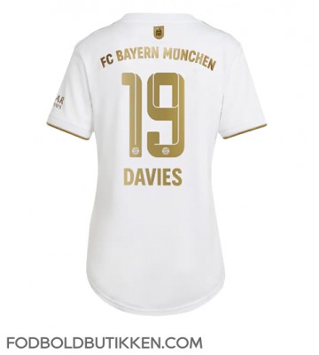Bayern Munich Alphonso Davies #19 Udebanetrøje Dame 2022-23 Kortærmet